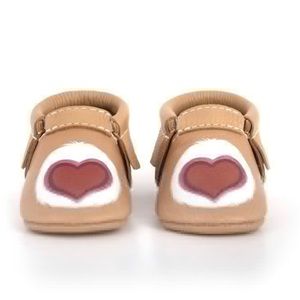 Adorable Freshly Picked Care Bear infant moccasins size 1